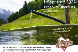 Bergklub: Höhentreff 2022 - Glaubenberg